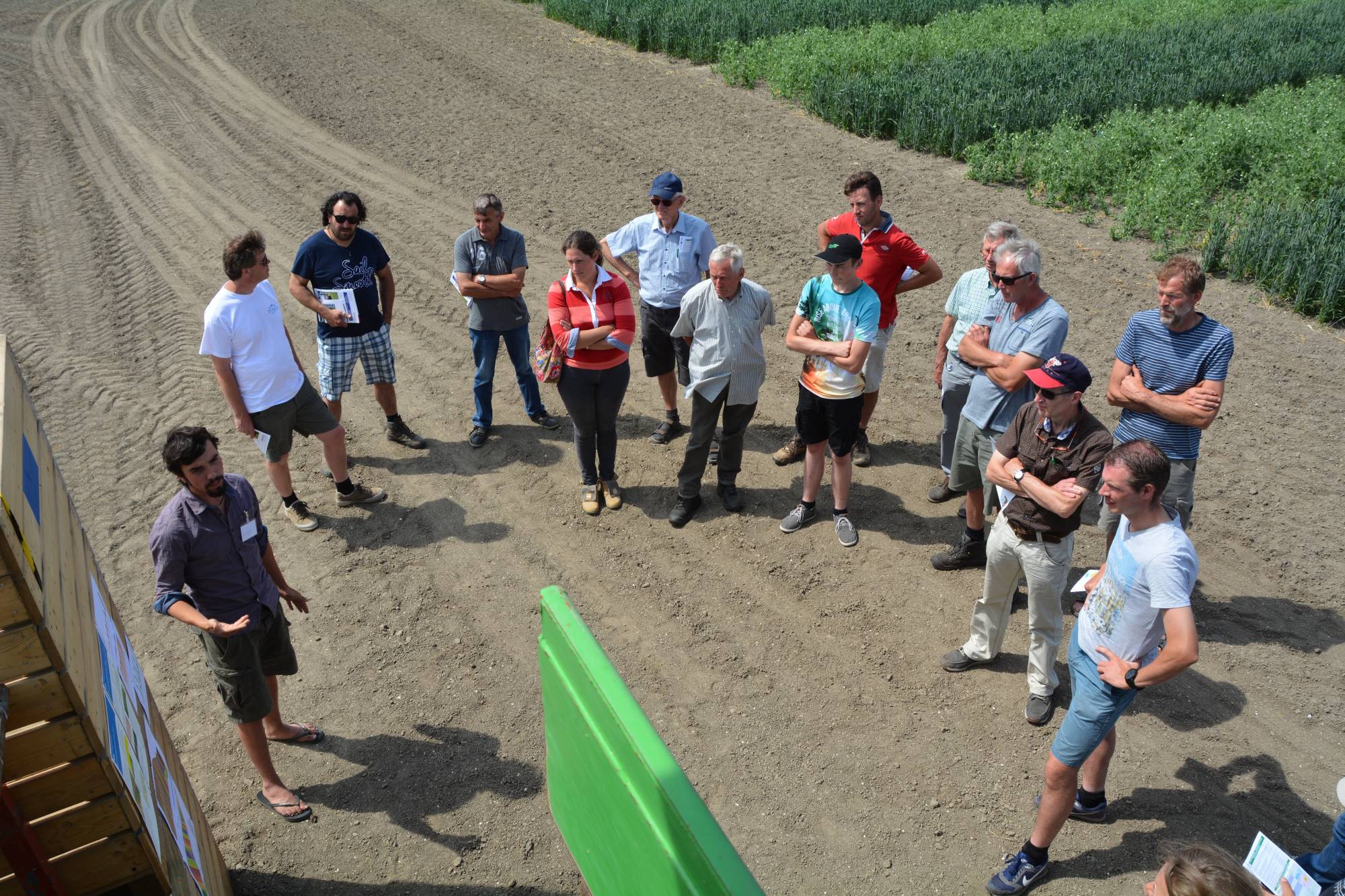 Farmers visit at Organic Field day